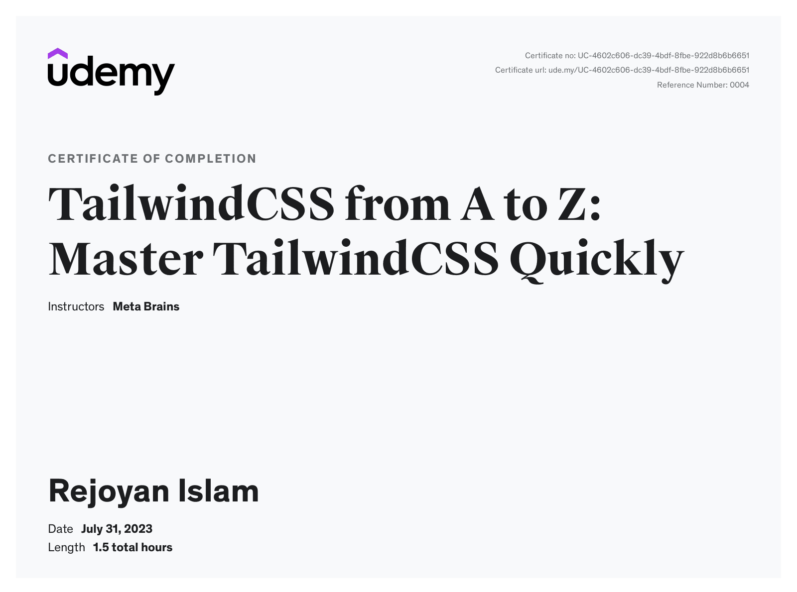 TailwindCSS from A to Z: Master TailwindCSS Quickly