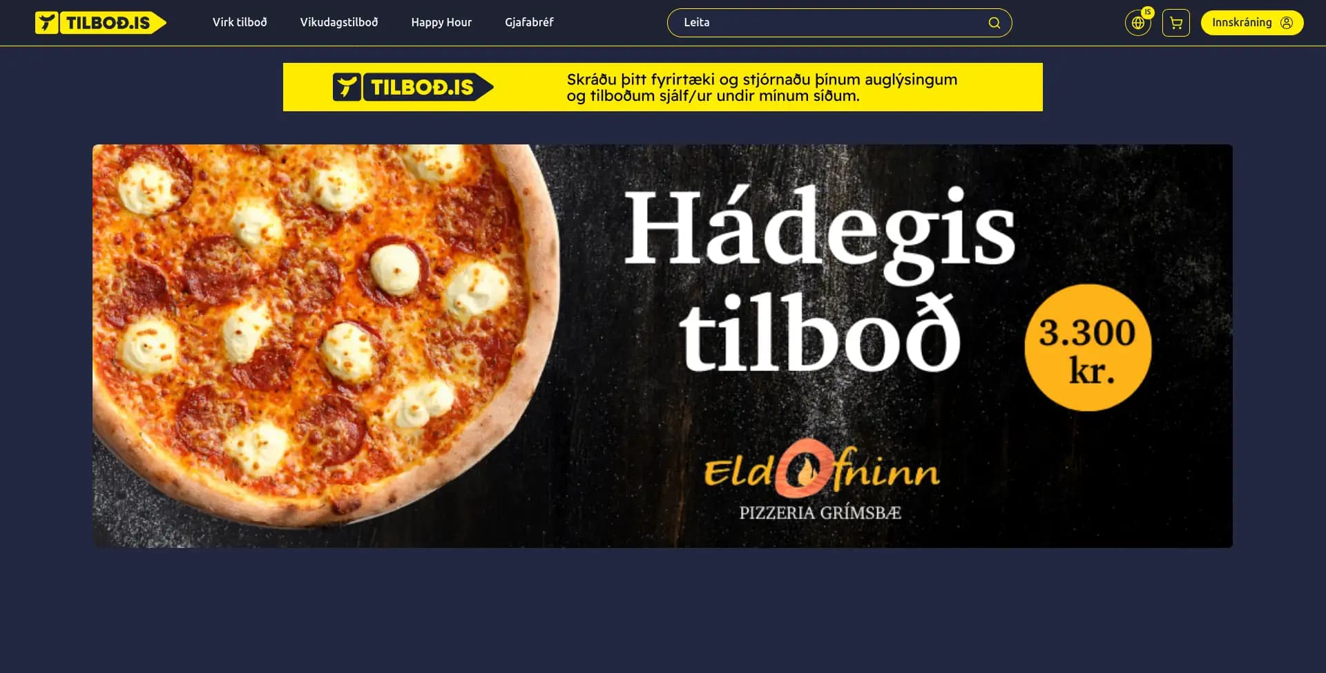 Tilbod - Public Website